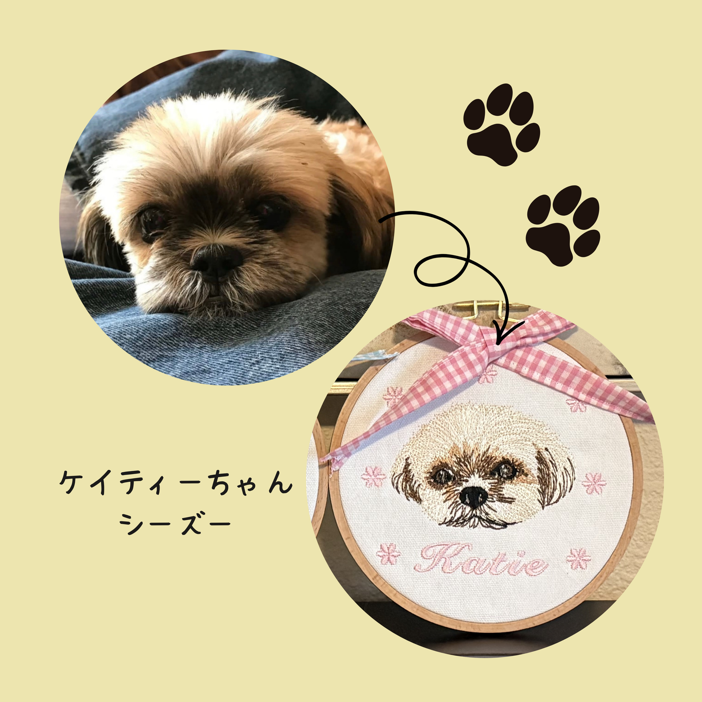 うちの子刺繍データ作成
